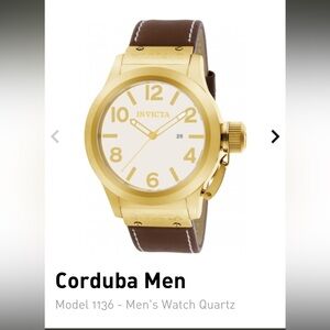 Invicta Corduba Men's Gold and Brown Watch
